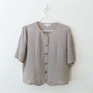 100% Silk Vintage Tshirt Blouse